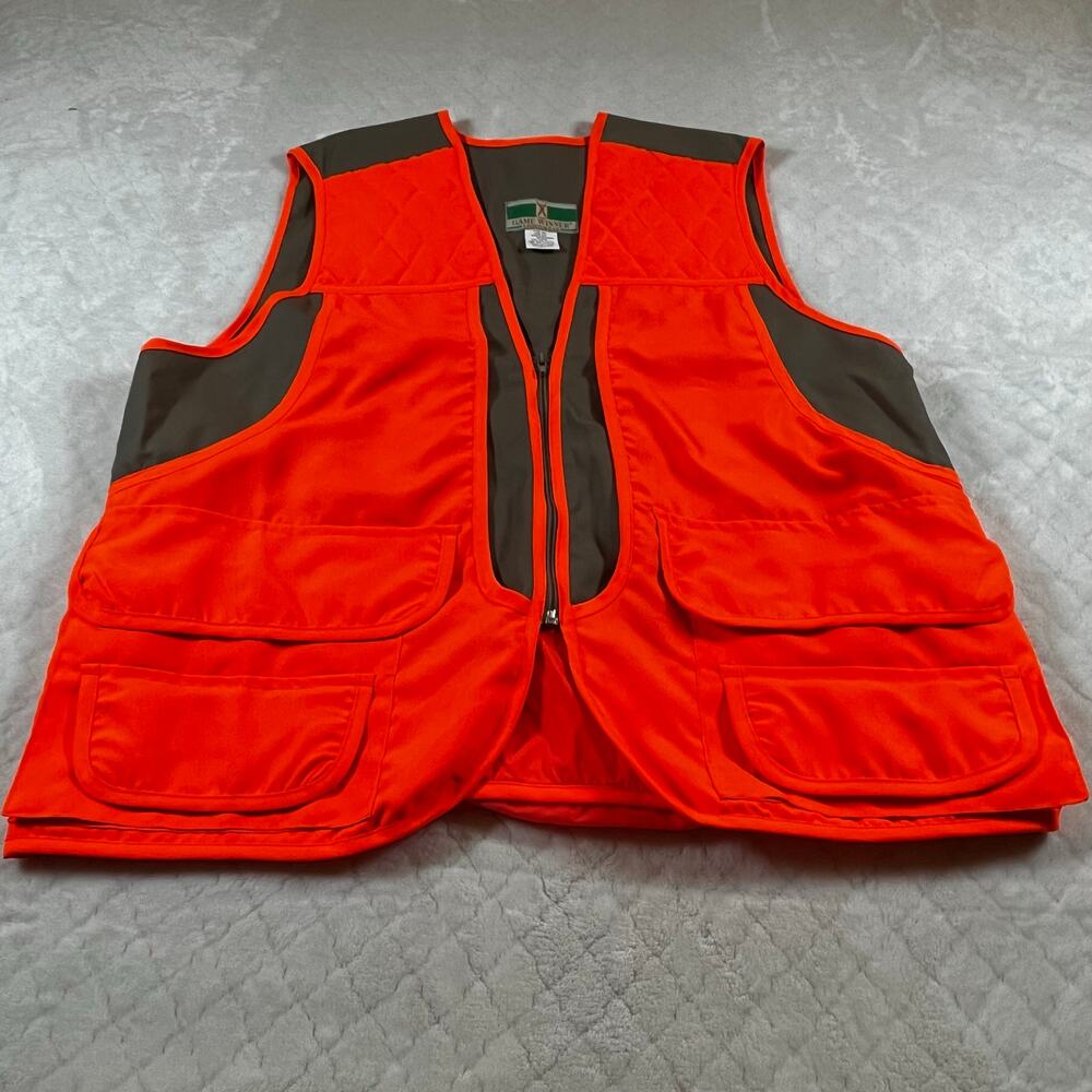 Game Winner Sportswear Hunting Vest 2483 Blaze Orange and Tan Size 42/44 L/XL